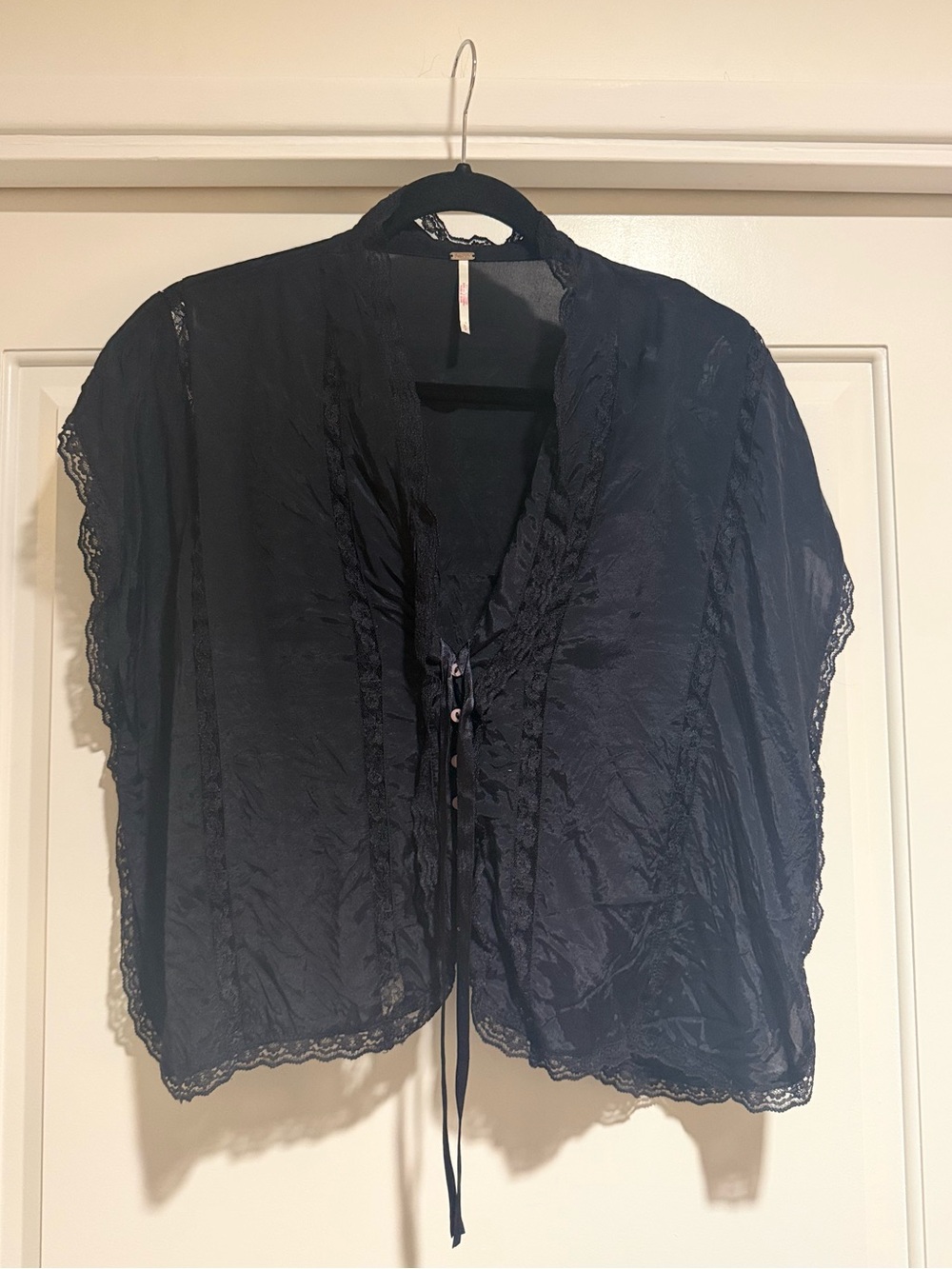 FREE PEOPLE Marigold Shine Lace Top (S)